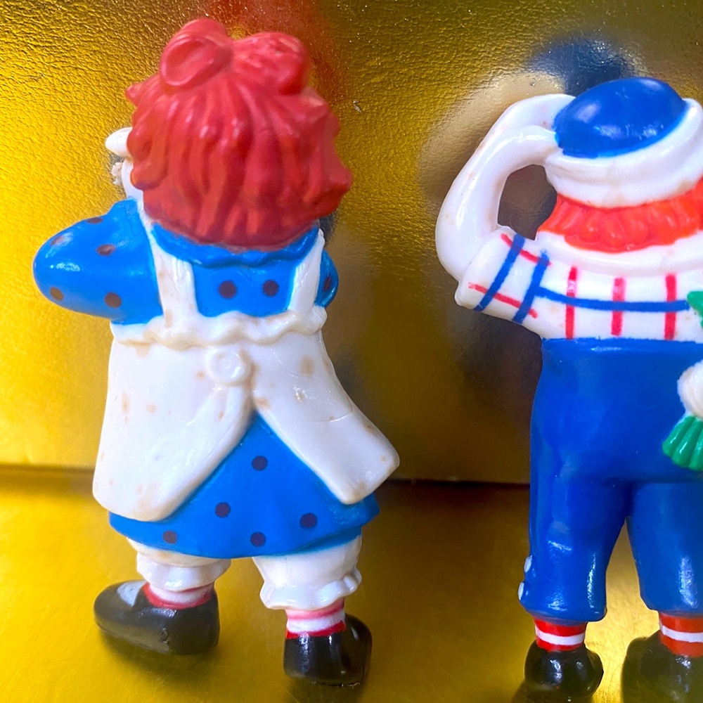 RAGGEDY ANN & RAGGEDY ANDY VINTAGE 1988 TARA TOYS COLLECTIBLE FIGURES - Picture 8 of 12